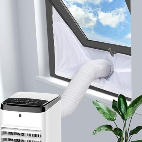 Tissu d'étanchéité pour climatisation, installation sécurisée, pas de sortie d'air froid (400 cm) (1/5)