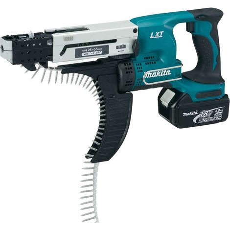 Makita Werkzeug - Akku-Magazinschrauber 18V, 2 x 3,0 Ah Akkus, Ladegerät DFR550RFE