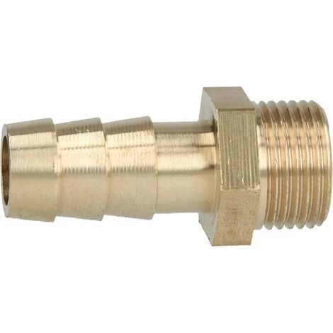 Douille en laiton à filetage mâle 3/8" pour le raccordement de tuyaux 1/2''