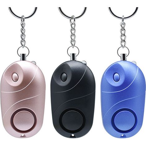 Personal Alarm [3 Pack], Safe Sound Personal Security Alarm Keychain Siren 140dB with LED Light, Emergency Self Defense Security Alarm for Children/Women/Elderly (1/5)