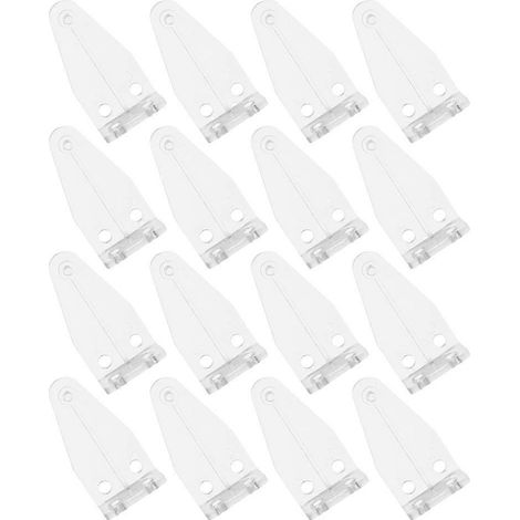 Supports de fixation pour stores vénitiens en plastique transparent, 8 paires, pour une meilleure stabilité (1/5)