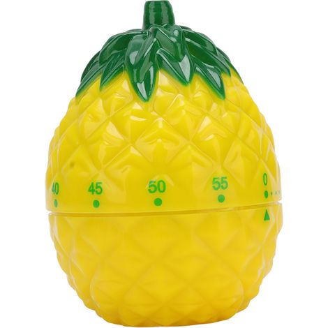Minuteur de cuisine en forme de fruit, style mignon, en plastique, 6,4 x 6,4 x 8,7 cm, minuteur mécanique compact pour la maison