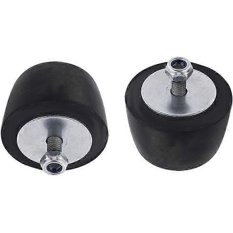 Lot de 2 butées de pare-chocs en caoutchouc noir pour capot Jeep Wrangler YJ JK 1987-2018 (1/4)