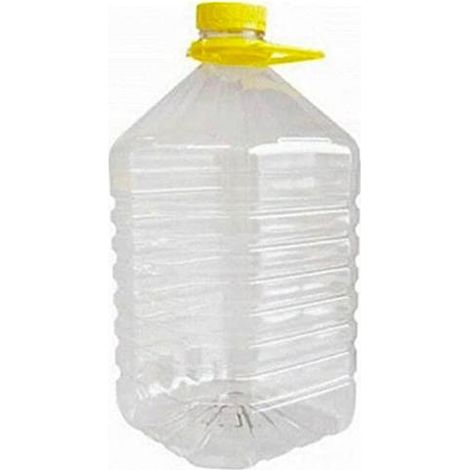 TANICA PET PER VINO LT 5 Ø47/17MM TRASPARENTE TAPPO VITE C/MANIGLIA