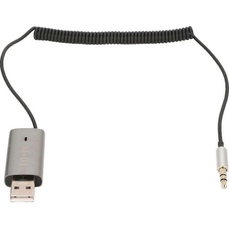 Récepteur audio Bluetooth 5.1 pour voiture avec adaptateur USB vers prise jack 3,5 mm, compatible avec les systèmes audio de voiture et de maison. (1/5)