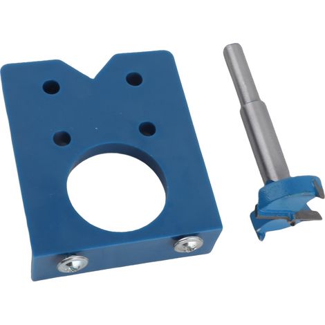 Abridor de bisagras azul de precisión, guía para taladrar puertas, juego de herramientas para trabajar la madera de 35 mm (1/5)