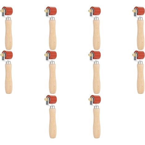 10X Rouleau de Pression à Main, Rouleau de Pression en Silicone de 28Mm Rolle pour Outils de Toiture PVC / / EPDM Outils de RevêTement de Sol Outil de Soudage (1/5)