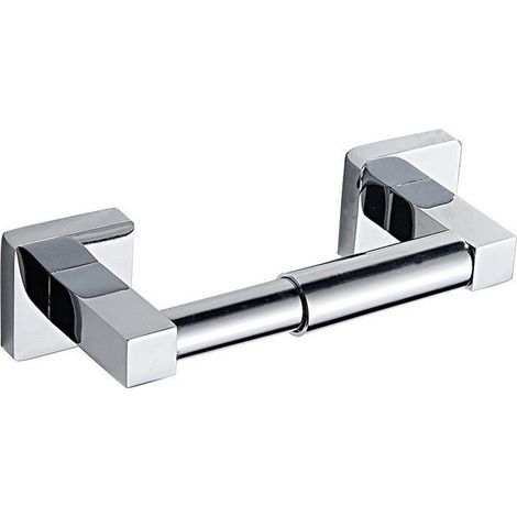 Toilet Paper Holder - Modern Design - Silver Chrome - Easy Installation