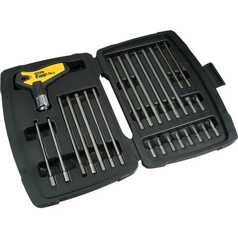 Stanley Tools Fatmax T Handle Ratchet Power Key Set 27 Piece