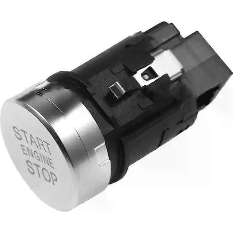 Botón de arranque/parada del motor plateado 8K0905217 compatible con Q5 2009-2012. Botón pulsador de arranque/parada del motor. Interruptor de encendido del motor. (1/5)