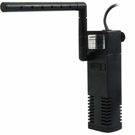 UlisemFiltre d'aquarium - Filtres d'aquarium Pompe à Eau de Filtre Interne d'aquarium Submersible avec des filtres d'éponge de Tuyau d'air pour des Aquariums d'aquarium de Tortue