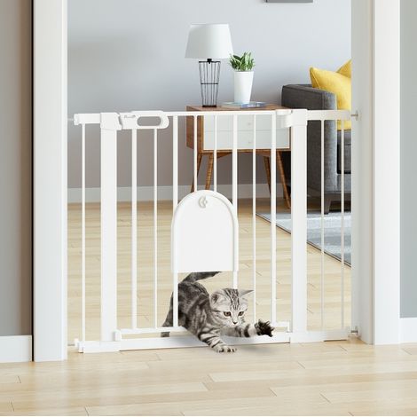 Barrera de seguridad para mascotas extensible 75-103 cm OKMYHOME (1/4)