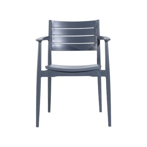 SEDIA C/BRACCIOLI REGNUM ANTRACITE- 1,0 pz