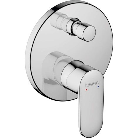 Mitigeur monocommande pour baignoire encastré avec combinaison de sécurité intégrée selon EN1717, chrome, 71467000 (1/3)