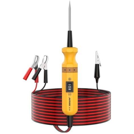 Kit de Sonde de Puissance pour Testeur de Circuit de Voiture DC 6-24V, Outil de Diagnostic Electrique avec Cable d'extension