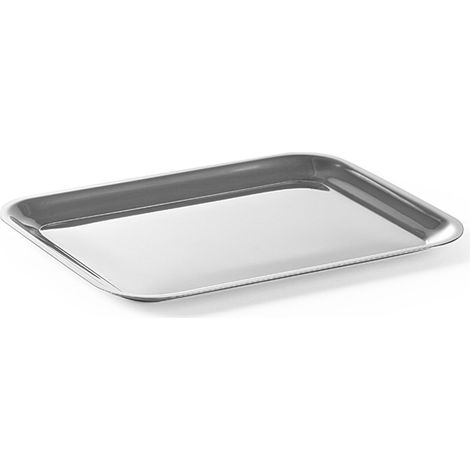 Bandeja de presentación, plato para guarnición de acero inoxidable, 205x155 mm - Hendi 400203