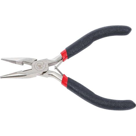 Pince à Becs Fins Droite 120 mm - Acier, Ressort Intégré - Précision et Confort pour Électronique - D-Work (1/5)