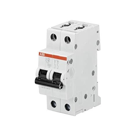 Disjoncteur S202 2P 2A Courbe C Raccordement à vis - 10KA (2 modules) - 2CDS252001R0024 (1/3)