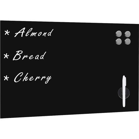 vidaXL Tableau noir magnétique mural Verre 50x30 cm (1/5)