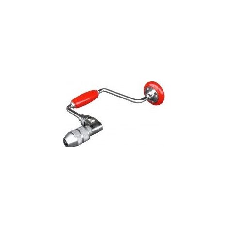 Outifrance – Vilebrequin à cliquet réversible – Poignée bois – Mandrin 4 mors – Coffret cliquet et douilles pour professionnels (1/3)