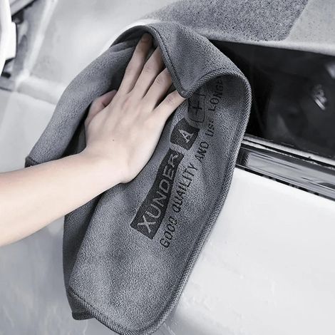 Confezione da 5 panni in microfibra ultra-sottili per la pulizia dell'auto: panni super assorbenti per la cura dell'auto. (1/5)