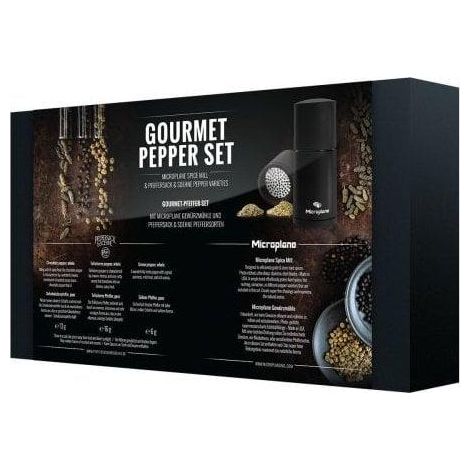 Microplane Gourmet molinillo de especias elegante negro
