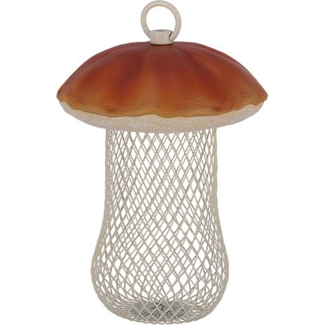 Esschert Design Futterstelle Steinpilz Braun-Beige - Eisen (1/2)
