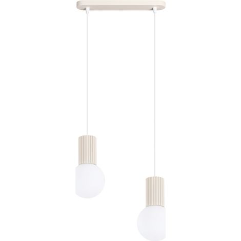 Pendelleuchten Halo beige 2xG9 33.5cm Aluminium Sollux (1/4)