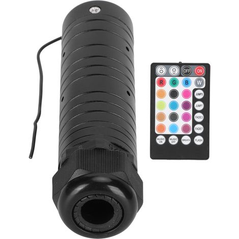 Lampe LED plafond voiture 12V multicolore avec télécommande et fibres optiques (1/5)