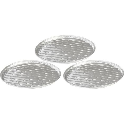 Schale MagicHome, 34x2 cm, Grill-, perforiert, 3 Stk., Aluminium, rund (1/3)