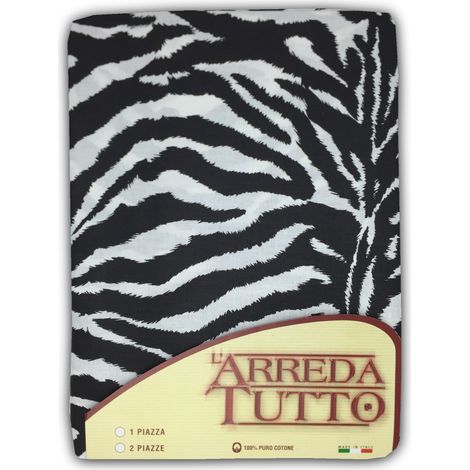TELO Arredo COPRITUTTO Gran Foulard COPRILETTO Copridivano TESSUTO ZEBRATO 2 PIAZZE (1/2)
