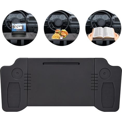 Foldable Laptop Work Table for Tesla Model 3 Model Y Multifunctional Carbon Fiber Tray Foldable Car Seat Filler Organizer