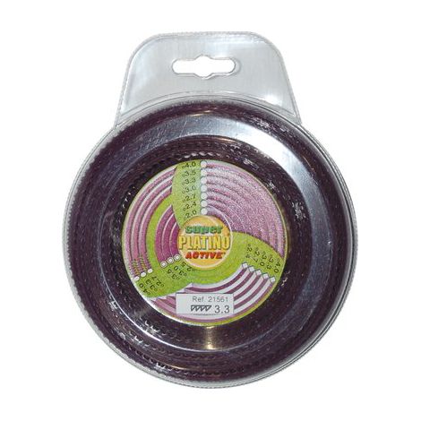 FILO X DECESPUGLIATORE PLATINO SEGHETTATO ACTIVE - MM 3,3 MT  15- 2 pezzi