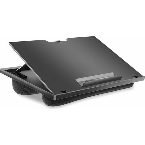 Support d'Ordinateur Portable avec Coussin - Réglable de Manière avec 8 Angles, Supporte Notebook, Tablette de 15,6" Maximaux, Table de Plateau & Adapté Aux Voyages, au Travail, à la Maison (1/5)