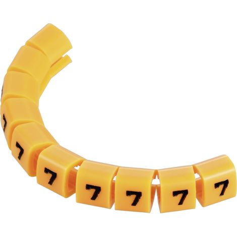 TRU COMPONENTS TC-MB1/7203 Clip de marquage Impression 7 Plage de Ø extérieur 3 à 3.60 mm S021791 (1/2)