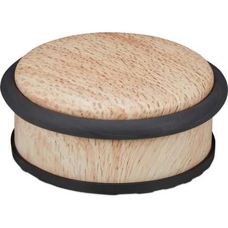 Tope de puerta con aspecto de madera