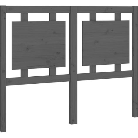 Maison Exclusive - Cabecero de cama madera maciza de pino gris 12 (1/5)