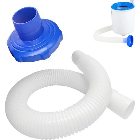 25016 Tuyau Skimmer Set 70cm avec Adaptateur Tuyau de Remplacement pour Skimmer Piscine Hors Sol, Adaptateur B Compatible avec Skimmer de Surface (1/5)