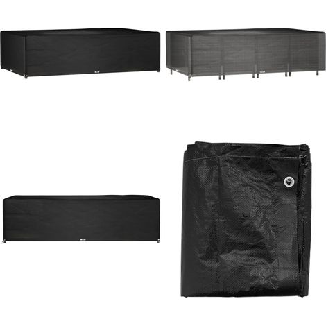 Gartenmöbel-Abdeckung 16 Ösen 325x205x90 cm Rechteckig - Gartenmöbelschutzhülle - Rattanmöbel Abdecken - Wetterfest - UV-beständig - Gartenmöbelabdeckung - Home & Living (1/5)