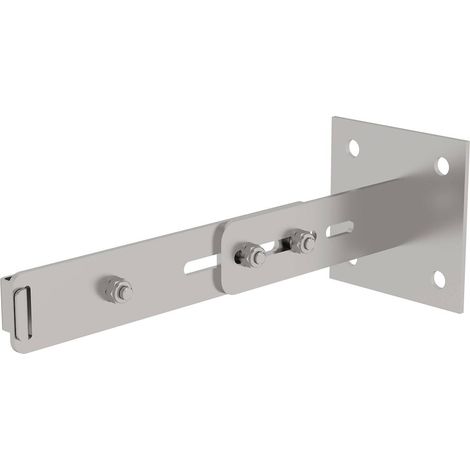 Soporte mural Munk para escaleras ajustable plata acero inoxidable
