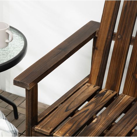 Sitzmöbel Holzbank Zweisitzer Tannenholz 114 cm HAVRYA (1/4)
