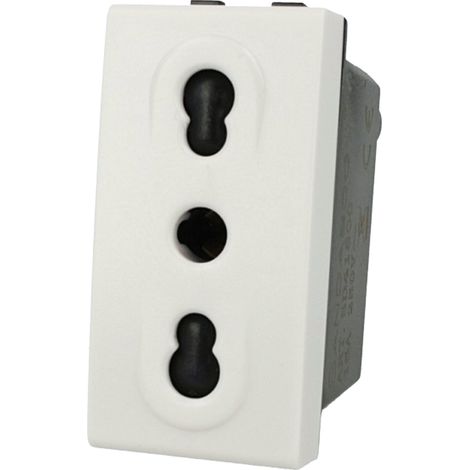 EcoPrice Presa Bipasso 2P+T 10/16A 250V Style Bianco SD41800B (1/3)