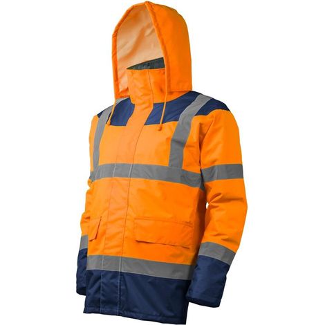Coverguard Parka ad alta visibilità arancione taglia XL