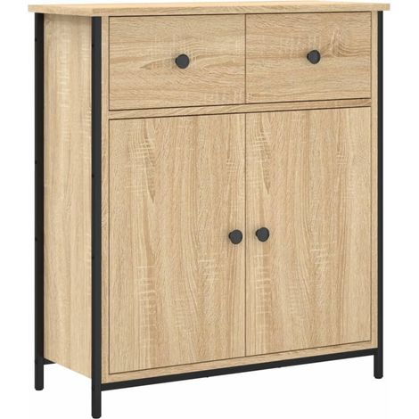 Credenza cassettiera cassettiera mobile contenitore organizer cucina soggiorno soggiorno Sonoma 70 x 30 x 80 cm derivati del legno marrone 020031693