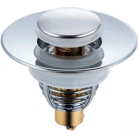 1 Bonde lavabo, type relevable, anti-blocage intégré, drainage rapide, pour évier salle de bain 32-42mm (1/3)
