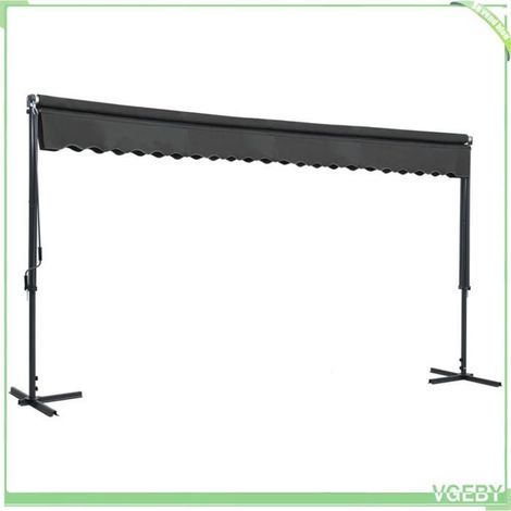 Auvent sur pied - FAFEICY - 145887 - 500×300×300 cm - Anthracite - Imperméable, résistant UV (1/5)