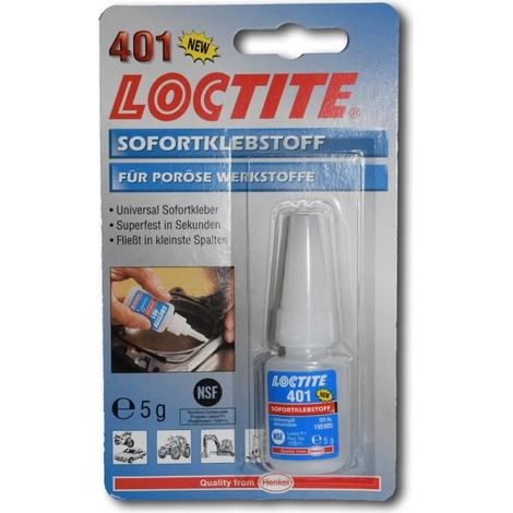 Klebstoff Loctite 401 transparent 5 Gramm schnell