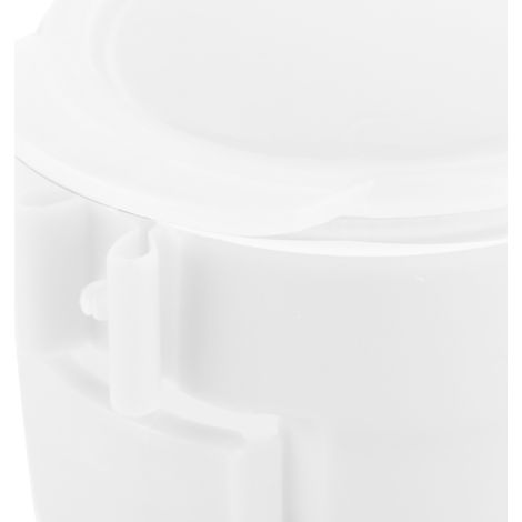 Beutelverschlussclips - SnackSealPro - Tragbarer PP-Lebensmittelclip - Wiederaufladbar und waschbar (12,5 x 6 x 4,5 cm, Weiß, 1 Stück) (1/5)