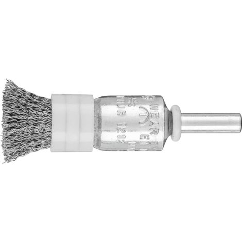 PFERD TOOLS Pinselbürste mit Stützring ungezopft PBUR Ø13 mm Schaft-Ø6 mm Stahl-Draht-Ø0,20 10 Stk