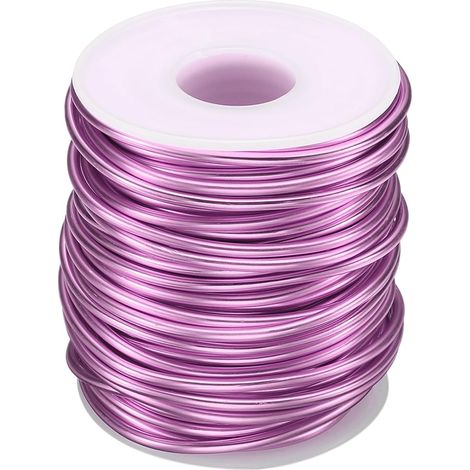 Fil Bonsai Anodisé Aluminium Rouleau 2.5mm/10 Gauge Rose Clair (1/5)